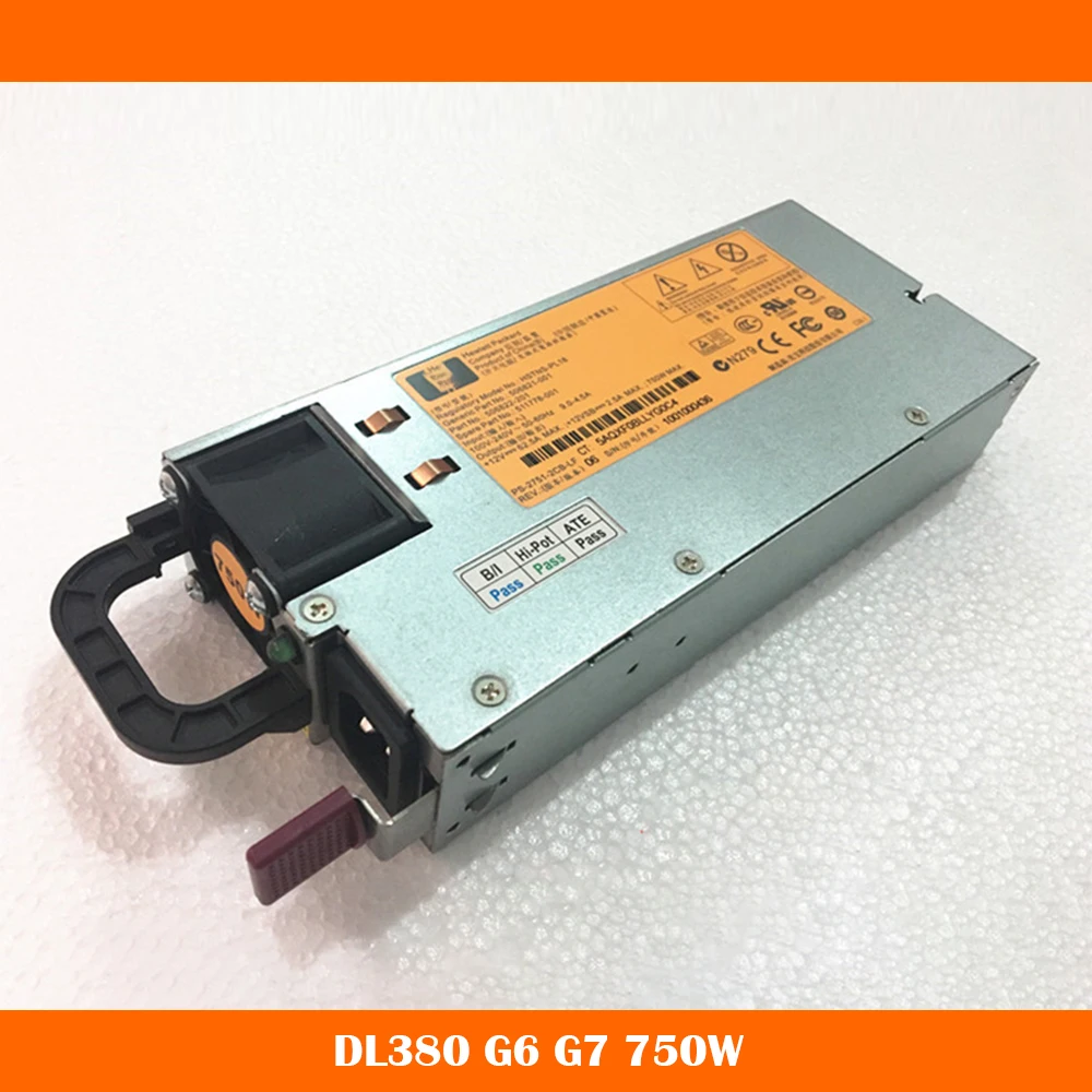 

Server Power Supply For DL380 G6 G7 HSTNS-PL18 HNTNS-PD18 DPS-750RB A 511778-001 506821-001 506822-201 750W Fully Tested