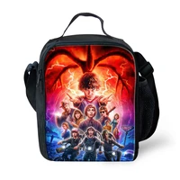 advocator stranger things portable print lunch bag waterproof lunch case carry storage custom picnic thermal bag free shipping