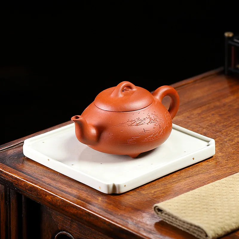 Высокое качество ручной работы Hantang Shipiao чайник бытовая руда простой цементный