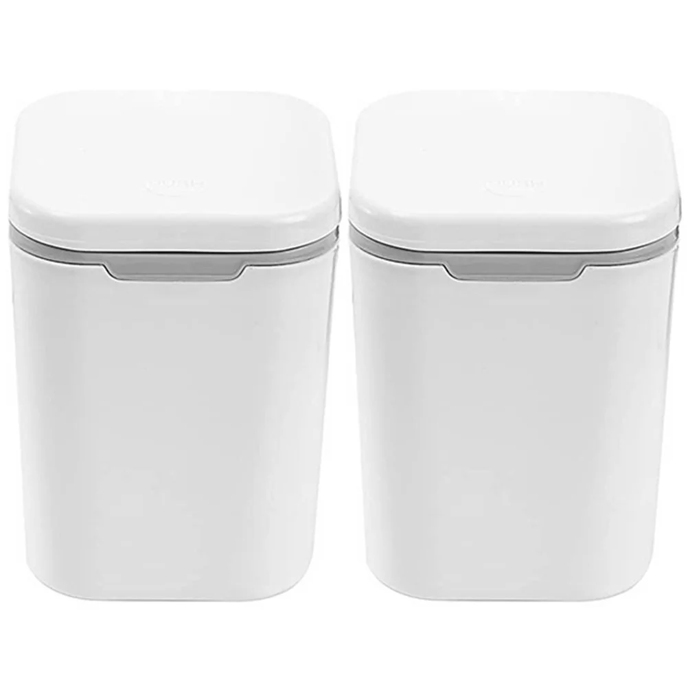 

Trash Can Bin Waste Basket Mini Garbage Desktop Container Countertop Kitchen Desk Rubbish Bucket Paper Cans Cute Holder Sundries