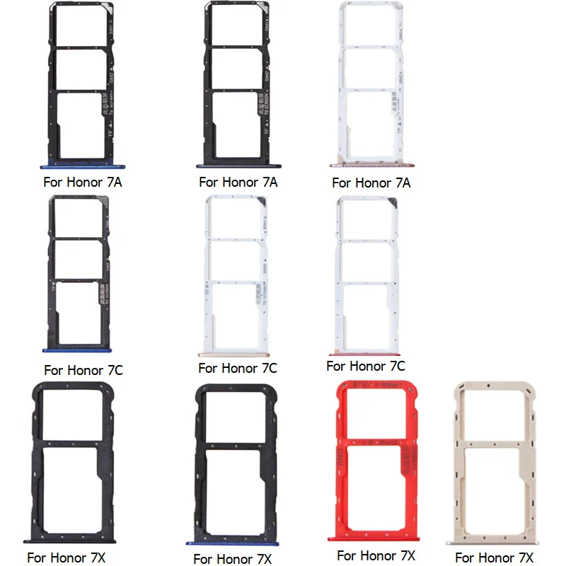 

Для Huawei Honor 7A 7X 7C Sim-карты Гнездо Слот лоток считыватель держатель коннектор контейнер запасные части