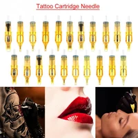 new 10pcs yellow dragonfly tattoo cartridge integrated needle pen tattoo motor special needle tattoo tattoo consumables tool