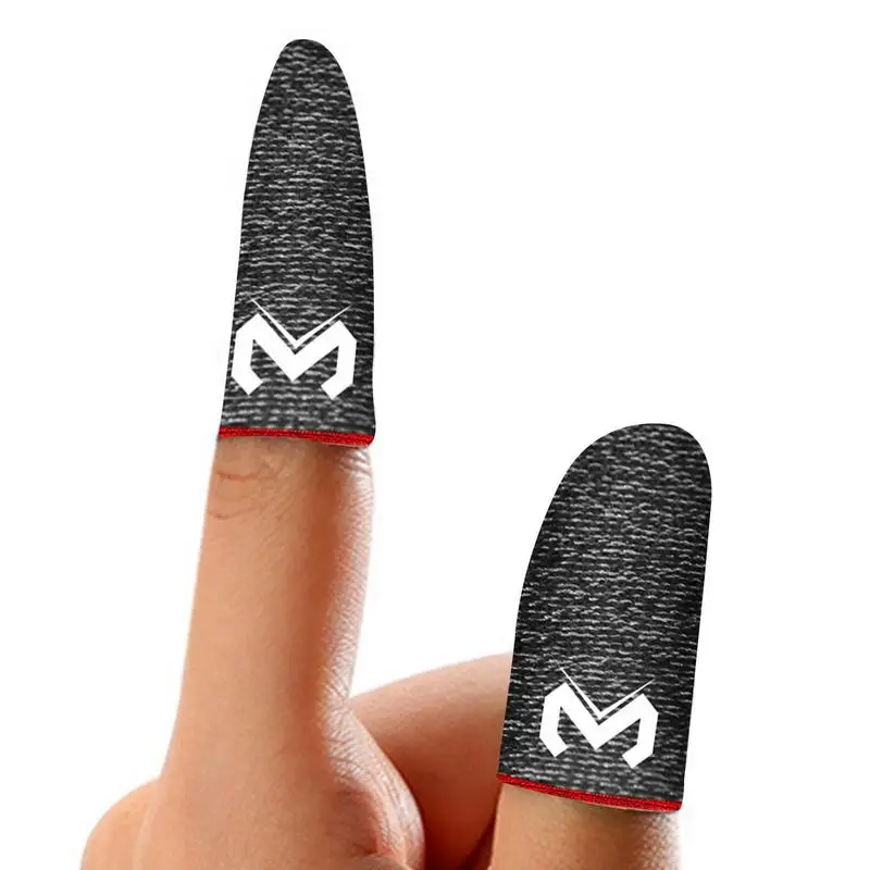 

Anti-Slip Game Finger Cot 1 Pair Game Finger Sleeve Knitted Breathable Fingertips Press Touch Screen Cover For Mobile Games