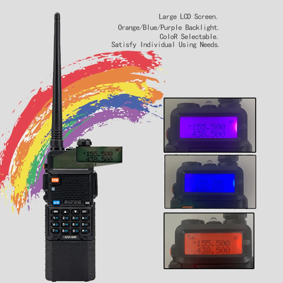 baofeng uv5r walkie talkie 10km real 8w two way radio uv 5r draagbare ham radio uv5r walkie talkie fm transceiver amateur radio free global shipping