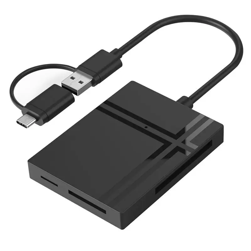 

Устройство для чтения нескольких карт 5 в 1, адаптер USB C к многопортовому адаптеру, совместимый с ноутбуками USB C и другими устройствами типа C