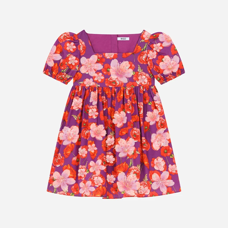 

NIGO Girls Summer Floral Print Short Sleeve Dress #nigo34129
