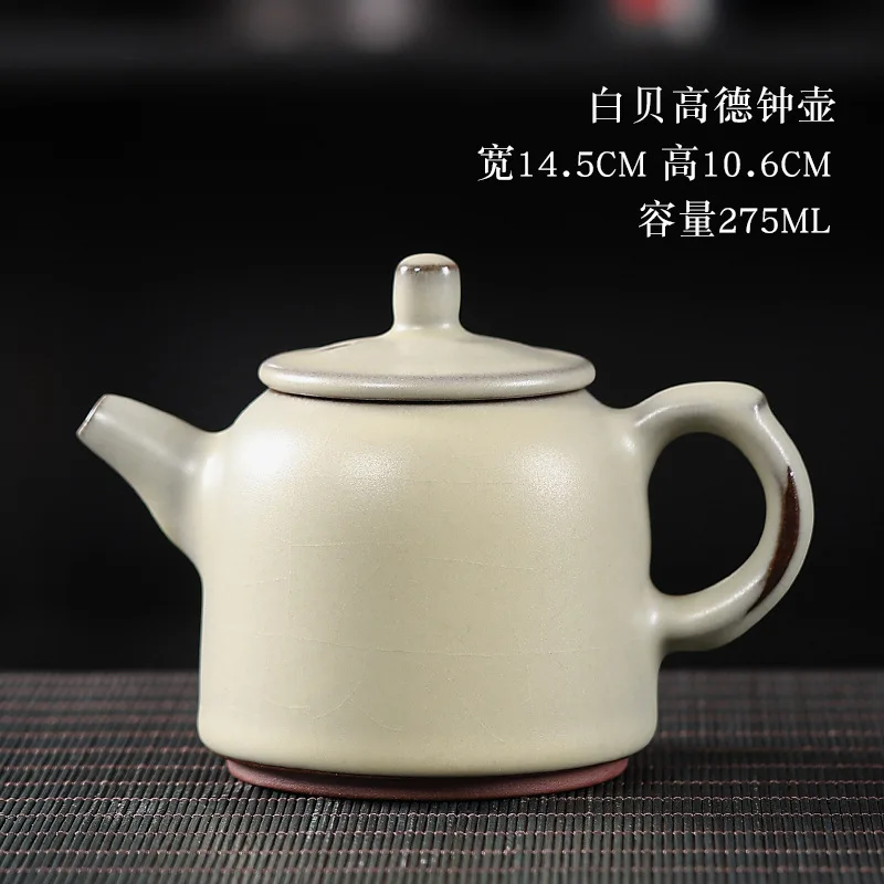 Фото Чайник Jianyang Jianzhan, оригинальный минеральный железный корпус, бытовой офисный керамический горшок ручной работы с каплями масла, чайный сервиз кунг-фу №1