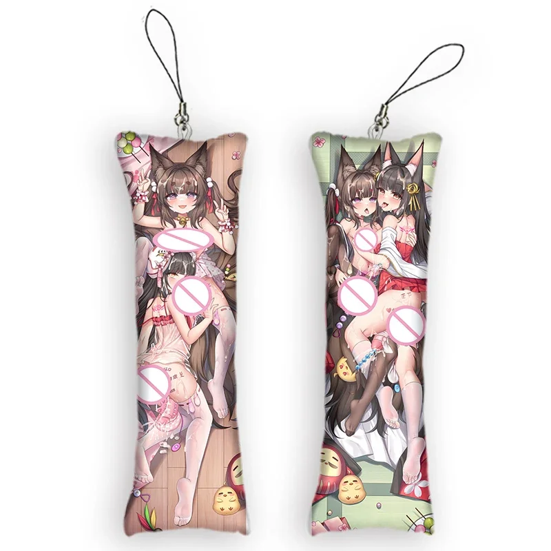 Модный мини-брелок Nagato Amagi-chan Dakimakura милый аниме Azur Lane брелок для ключей маленькая