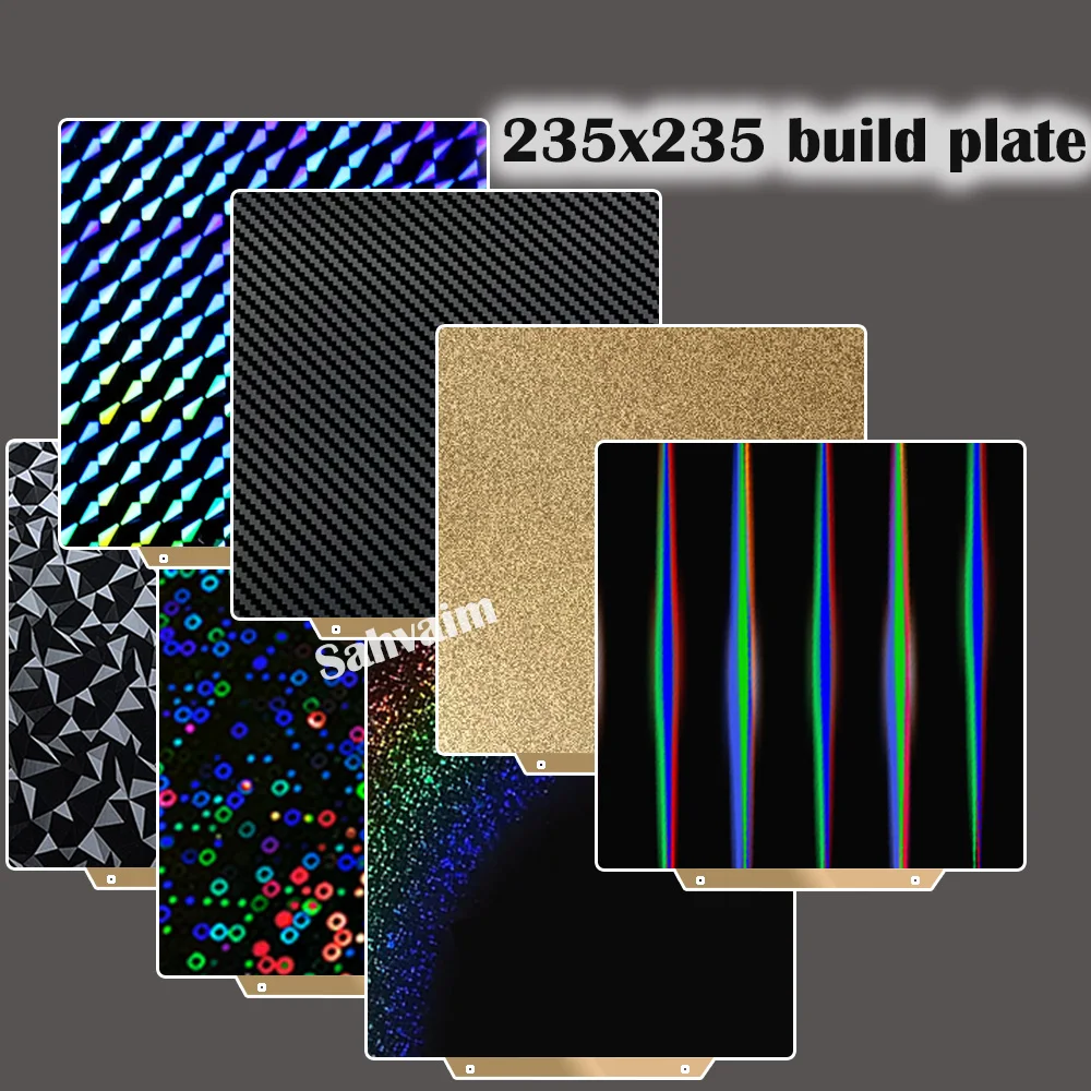 Магнитная сборная пластина Pei 235x235 Bed Plate Pro Pet Peo Pey для Ender 3 V2 5 Artilley Genius Sping Steel