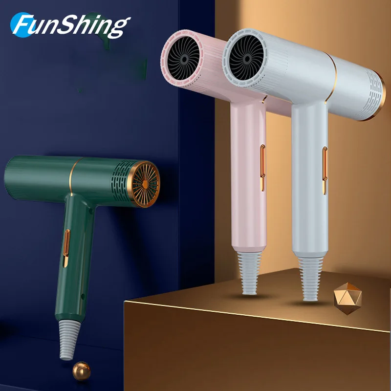 

FunShing Portable Professional Hair Dryer Infrared Negative Ionic Blow Dryer Hot Cold Wind Salon Hair Styler Electric Blower