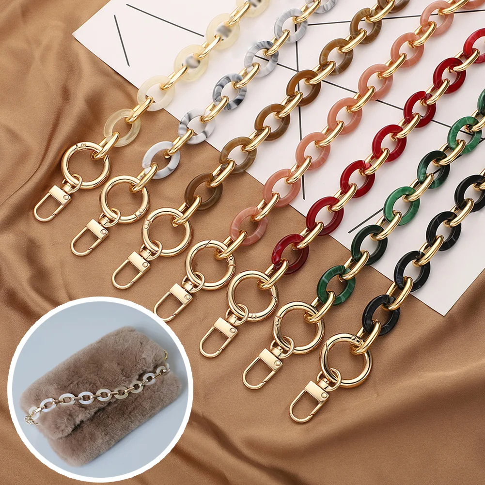 

Fashion Acrylic Bag Chain Bag Strap Accessories For Handbags Bag Accessories Women's Resin Chain Of Bags Mobile Phone Case Chain
