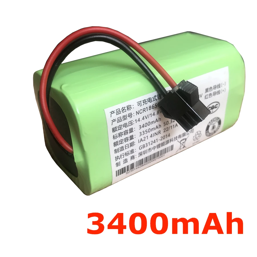 

3400mAh Li-ion Battery for Conga Excellence 950 990 1090 1790 1990 Mamibot ExVac660 ExVac680s ExVac880 Neatsvor X500 X520 X600
