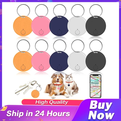 Мини Bluetooth GPS-трекер, товары для домашних животных, брелок, кошелек, ошейник, устройства слежения, аксессуары, кошка, собака, антибликовый локатор