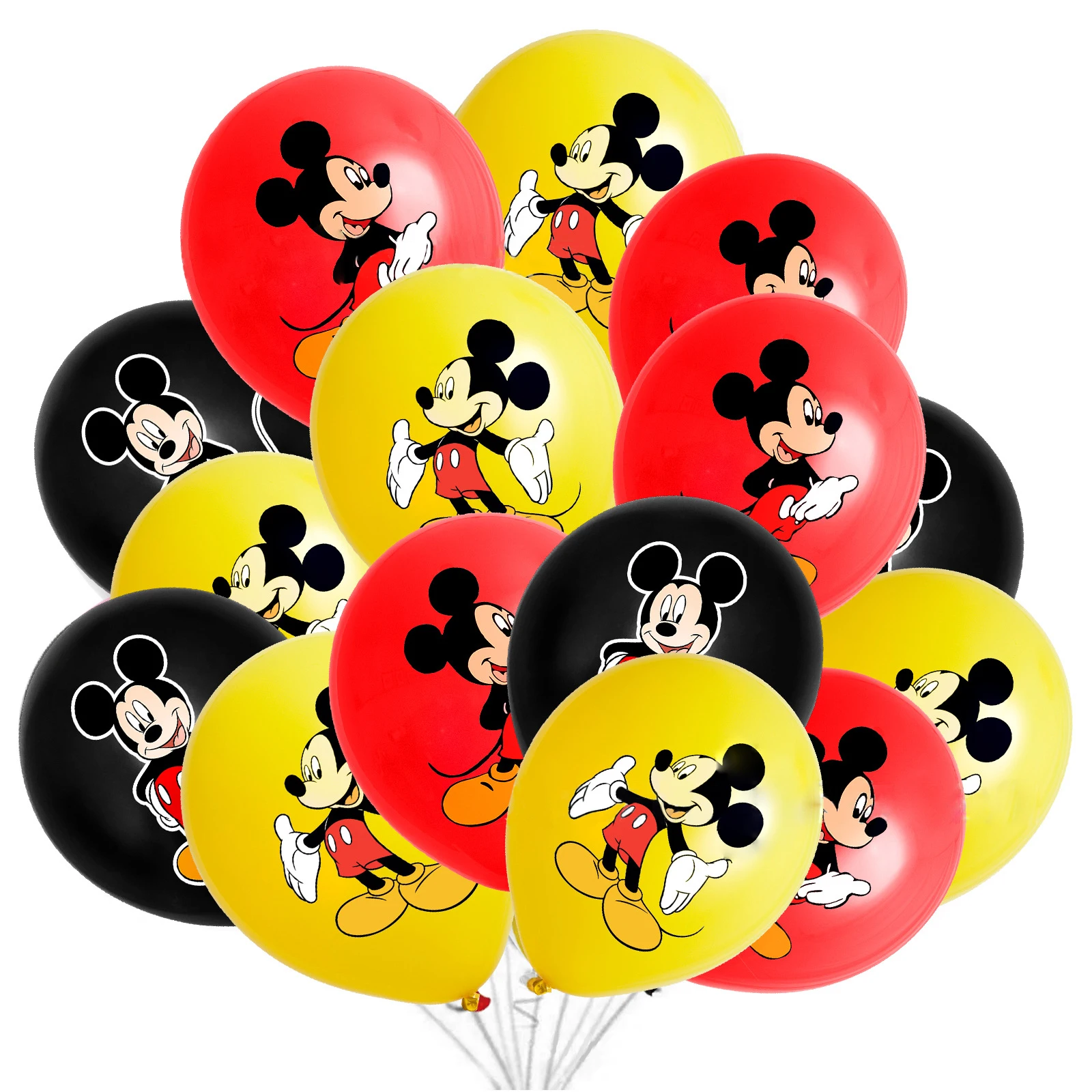 

100pcs/lot Mickey Minnie Mouse Birthday Party 12inch Balloon Set for baby boy girl favor Mickey Mouse Party Balloon decoration