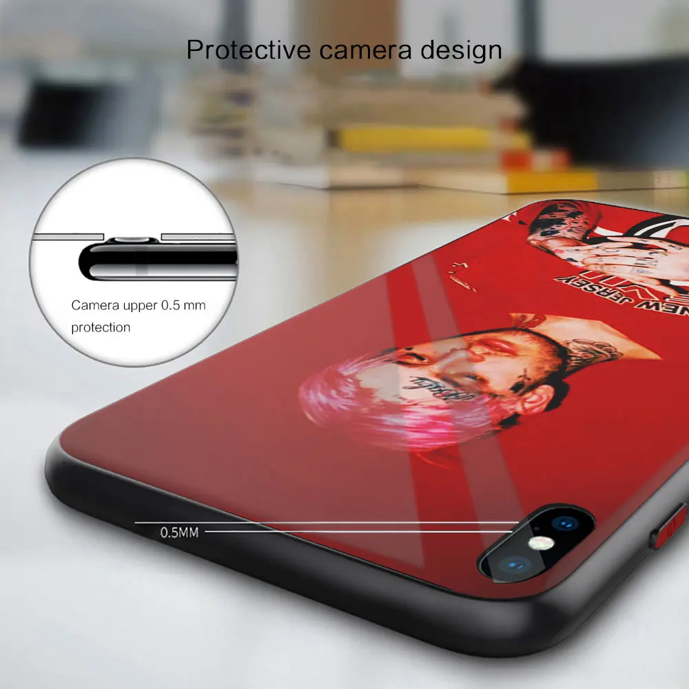 Чехол из черного стекла для Xiaomi Redmi Note 11 10 9 8 7 Pro Plus Max 9S 11s 10s 8T силиконовый чехол Lil