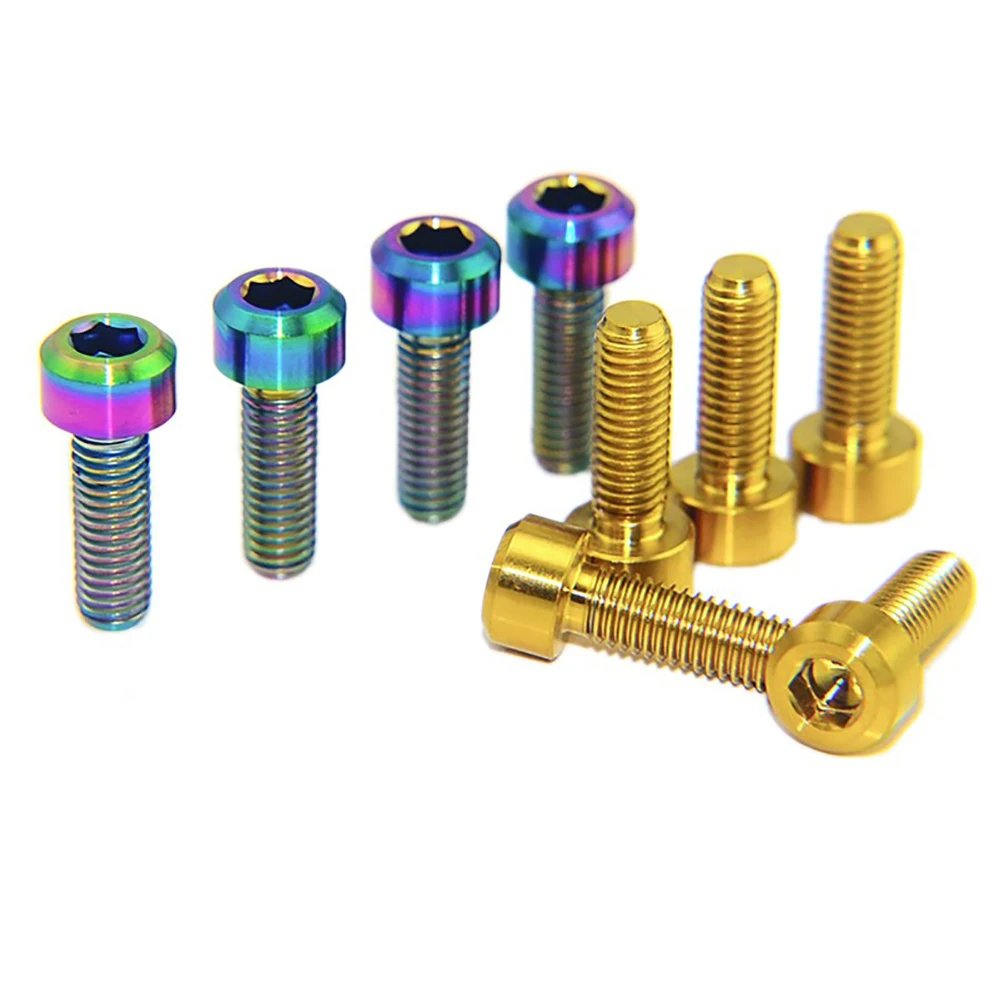 

1Pcs Titanium Alloy M5X25mm Allen Key Head Bolt for Bicycle Cycling Motorcycle Car