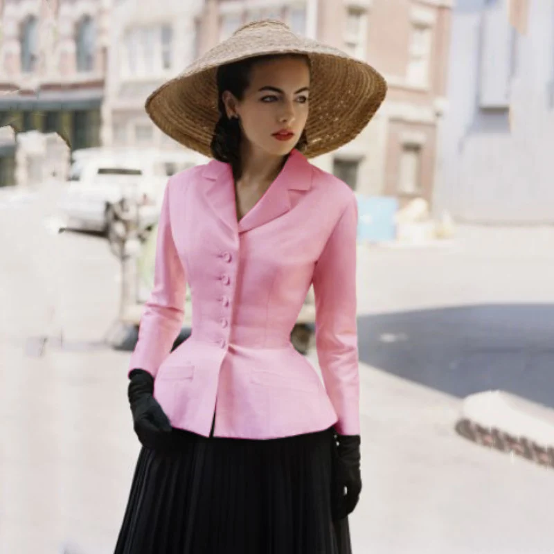 Women's Blazers 2023 Spring Jackets Slim Fit Single Breasted Fashion Lapel Business Casual Tops