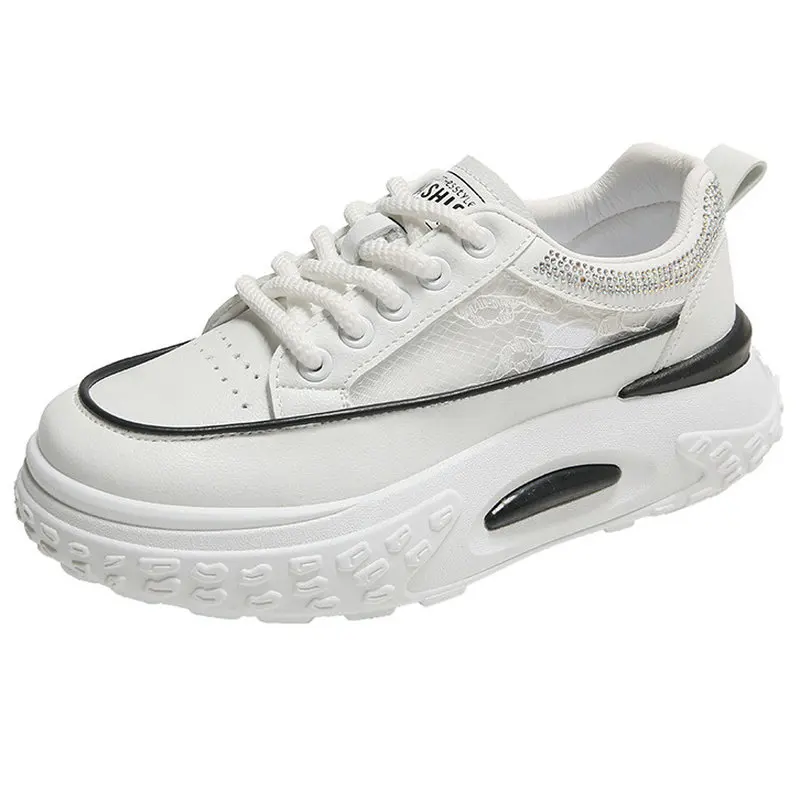 2023 Women's Wulcanized Shoes Breathable Fashion Lightweight Comfortable Anti-slip Wear-resistant Sports Women's Single Shoes