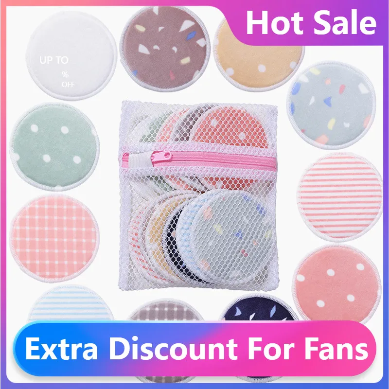 

2022 многоразовые подушечки для снятия макияжа моющиеся хлопковые подушечки для ухода за кожей лица Очиститель ресниц Бамбуковая ткань поду...