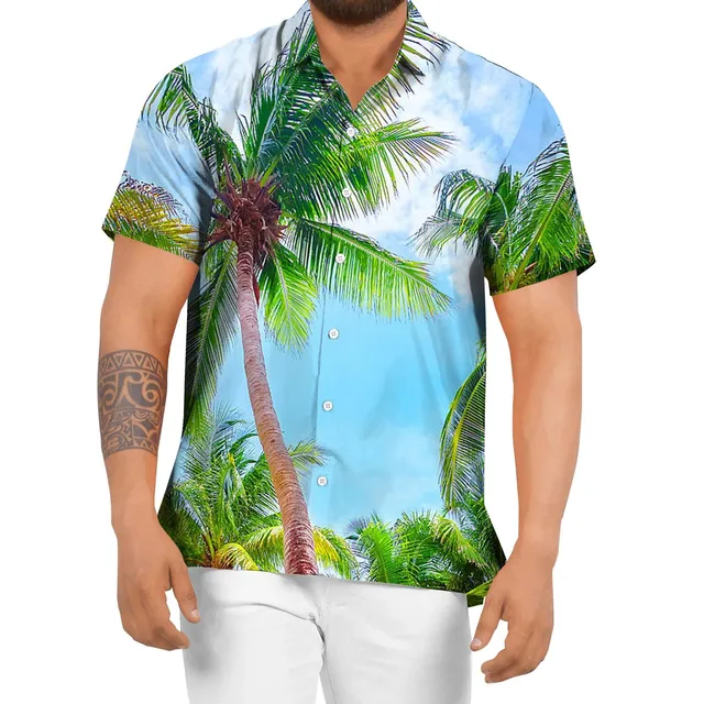 mens shirts with palm trees