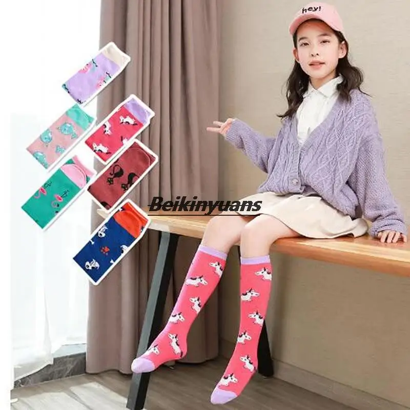 

New spring mermaid cartoon children's stockings girls calf socks baby cute stockings sock