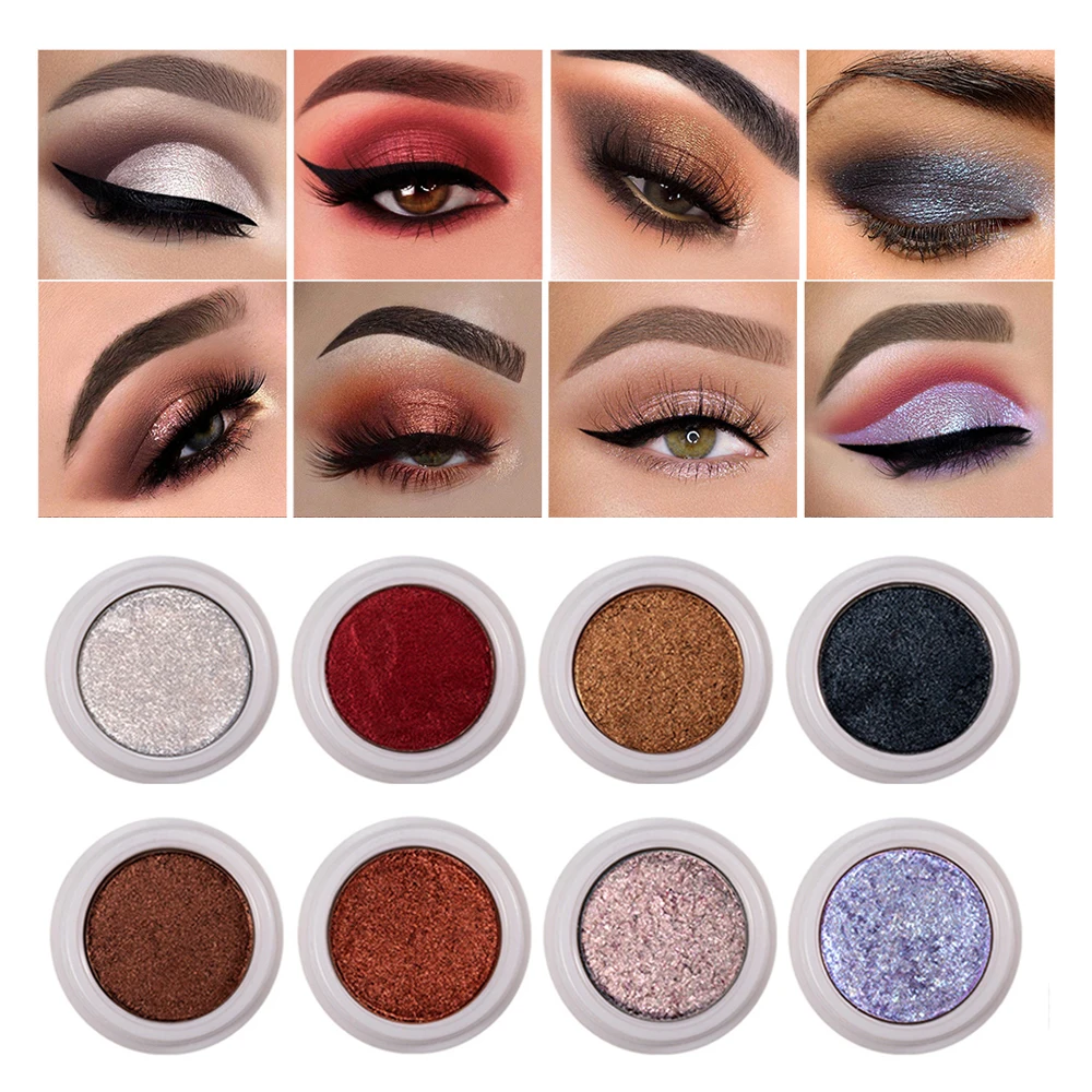 

Women Longlasting 12Colors Shimmer Pigment Pearl Chameleon Eye Makeup Metallic Eyeshadow
