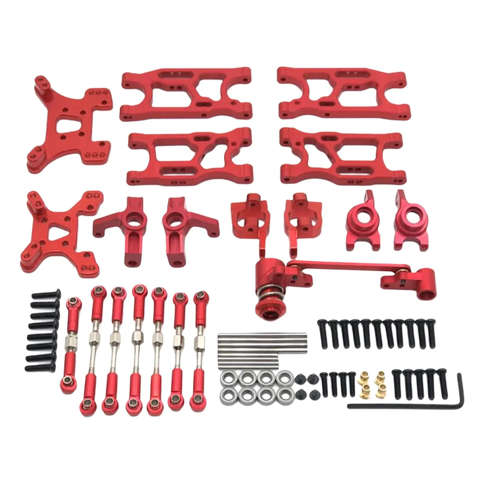 

1//14 RC Upgrade Pull Rod Linkages Steering Kits Accessory Combo Set for 144010 144001 144002 124017 Replacement Part RC Car