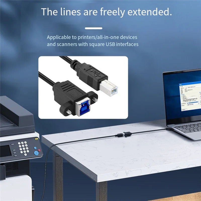 Удлинитель кабеля FEDI USB 3.0 Type-B «мама» к USB2.0 Type-B «папа» для диска SSD-камера для передачи данных 30 см (art.: 3920d2736ca02) - 3920d2736ca02