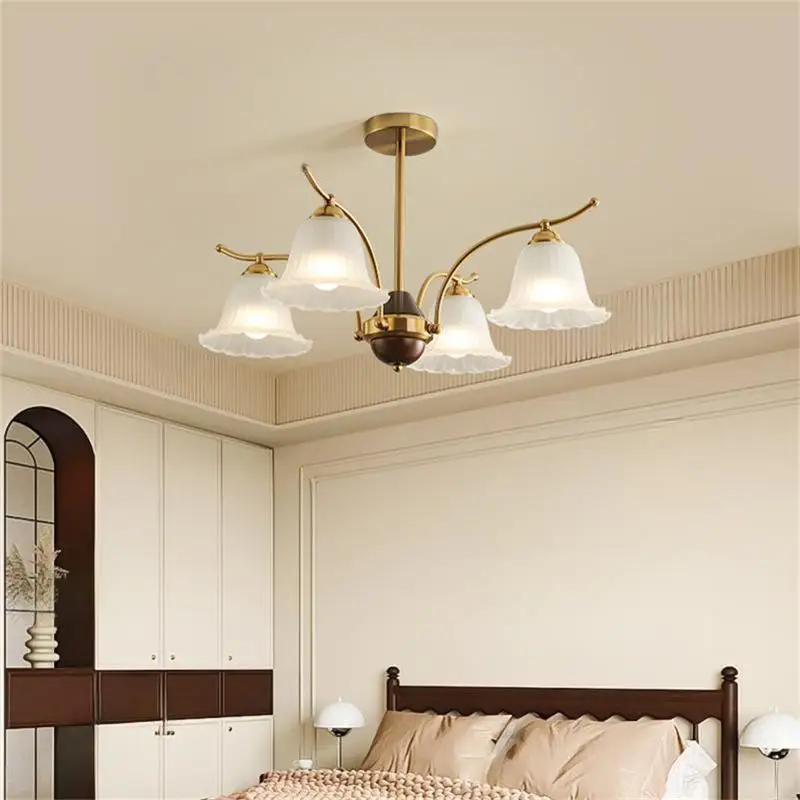 Минималистичный Декор люстры для гостиной кремовый стиль ландыш спальня