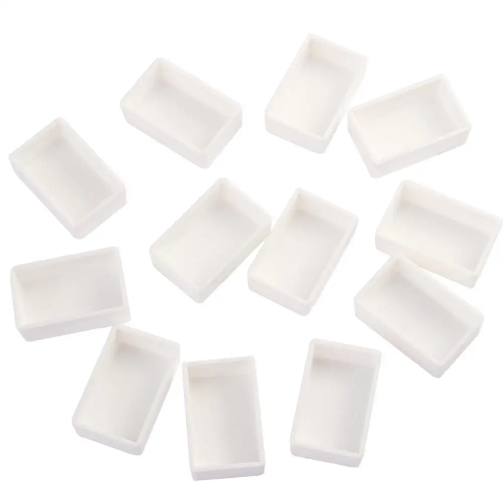 Белые 6/12/24/48 шт. полукастрюли для художников пустые полные кастрюли