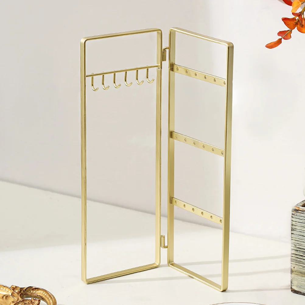 

Iron Jewelry Display Stand Earring Ear Stud Organizer Earring Holder Necklace Organizer