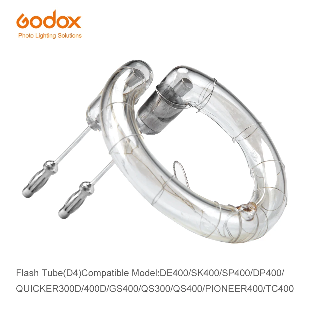 

Запасная Кольцевая вспышка Godox 400Ws, совместимая с Godox DE400 TC400 SK400 DP400 GS400 QS300 QS400, более быстрая 300D/400D Pioneer 400