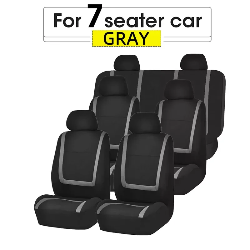 

Seat Covers, Full Set on red – Front and Rear Split Bench Protection, Easy to Install, Universal Fit for Auto Truck Van SUV,
