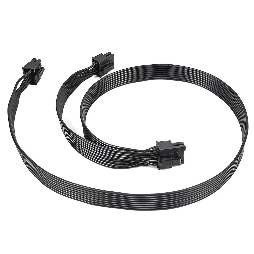 

Плата адаптера 6 шт., 8-контактный штекер на двойной 8-контактный штекер (6 + 2) штекер 60 см, подключение черного кабеля к преобразовательной пла...