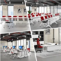 office furniture workstation foldable training table meeting room table large small folding flip top table