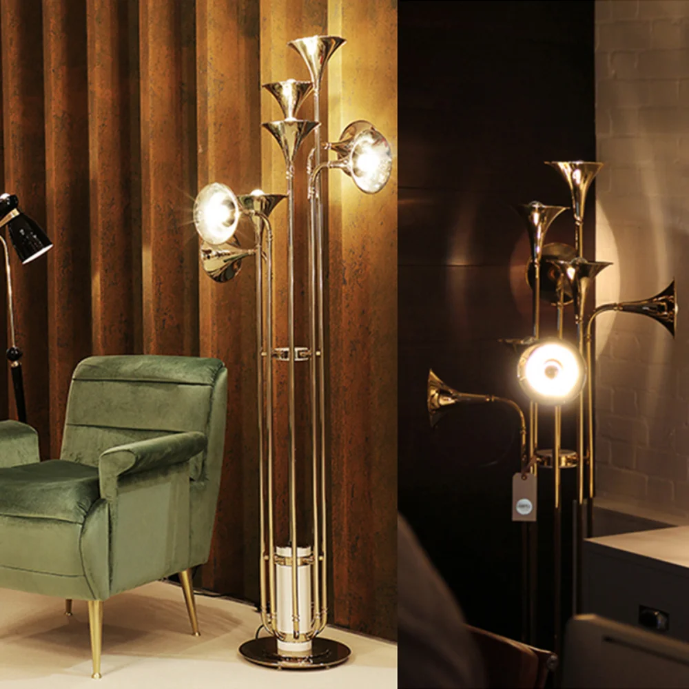 

New Nordic industrial post-modern art creative personality exhibition designer sitting room floor lamp hotel cafe bar lights