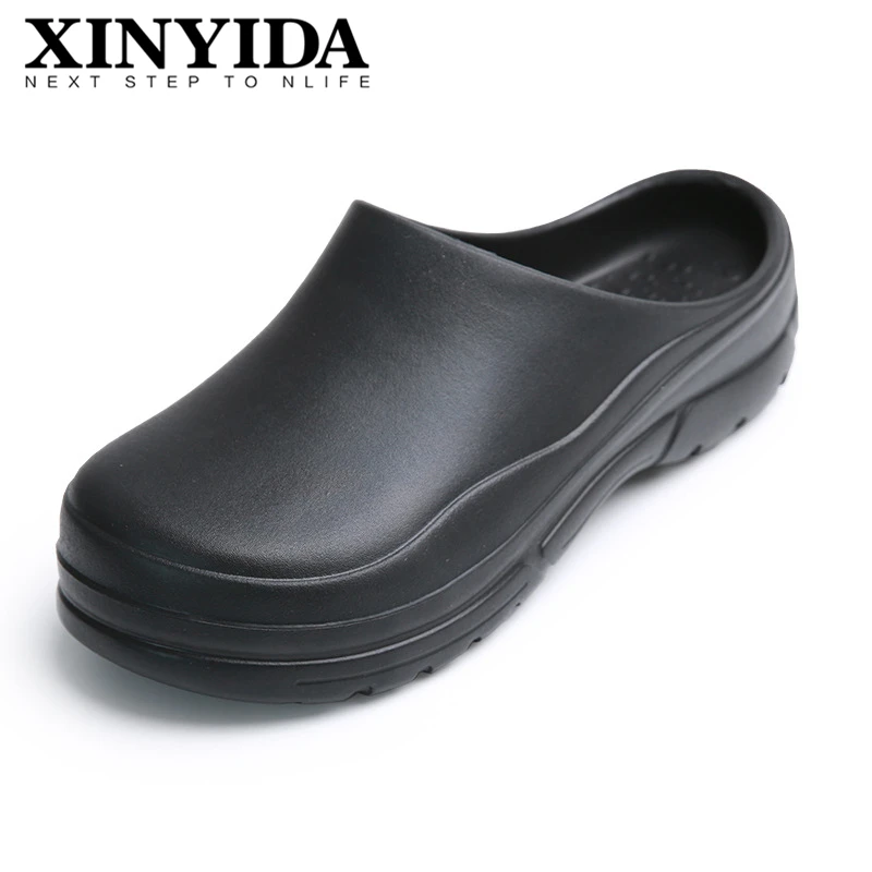 

Unisex Height Increasing Protection Work Shoes Antiskid Waterproof Kitchen Chef Slipper Resilience Soft Medical Shoes Size 35-46