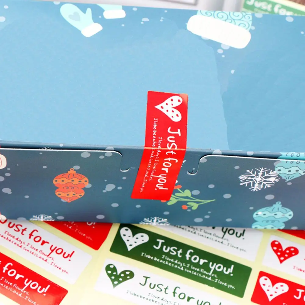 

New Packaging Decoration Valentine's Day Envelope Sealing Sticker Sealing Labels Just For You Sticker Gift Wrapping