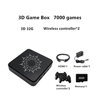 3d hd arcade game box with new style wireless joystick 7000 in 1 for 1p 2p save game fba mame