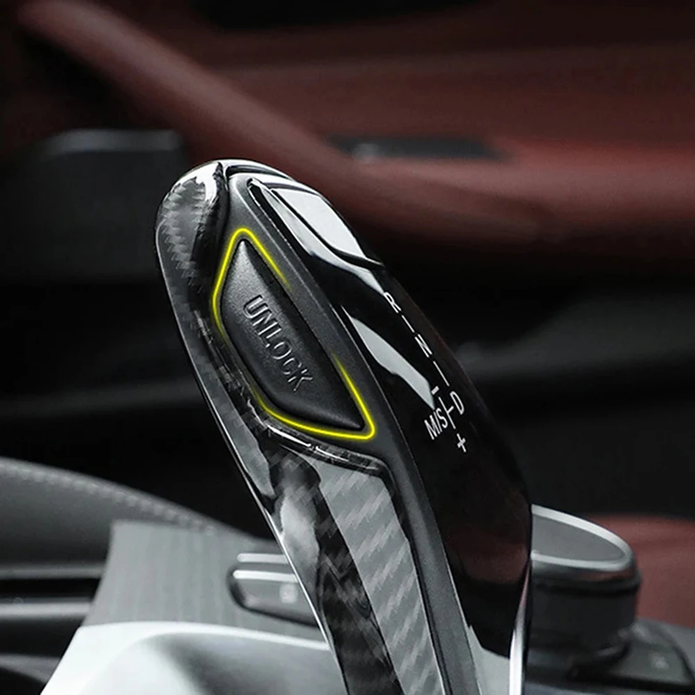 Автомобильная ручка переключения передач из углеродного волокна отделка чехлы
