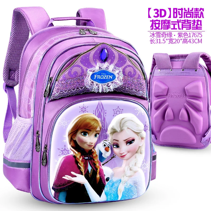 new high-quality 100% original Disney Princess Aisha student bag, large capacity breathable comfortable Disney girl backpack