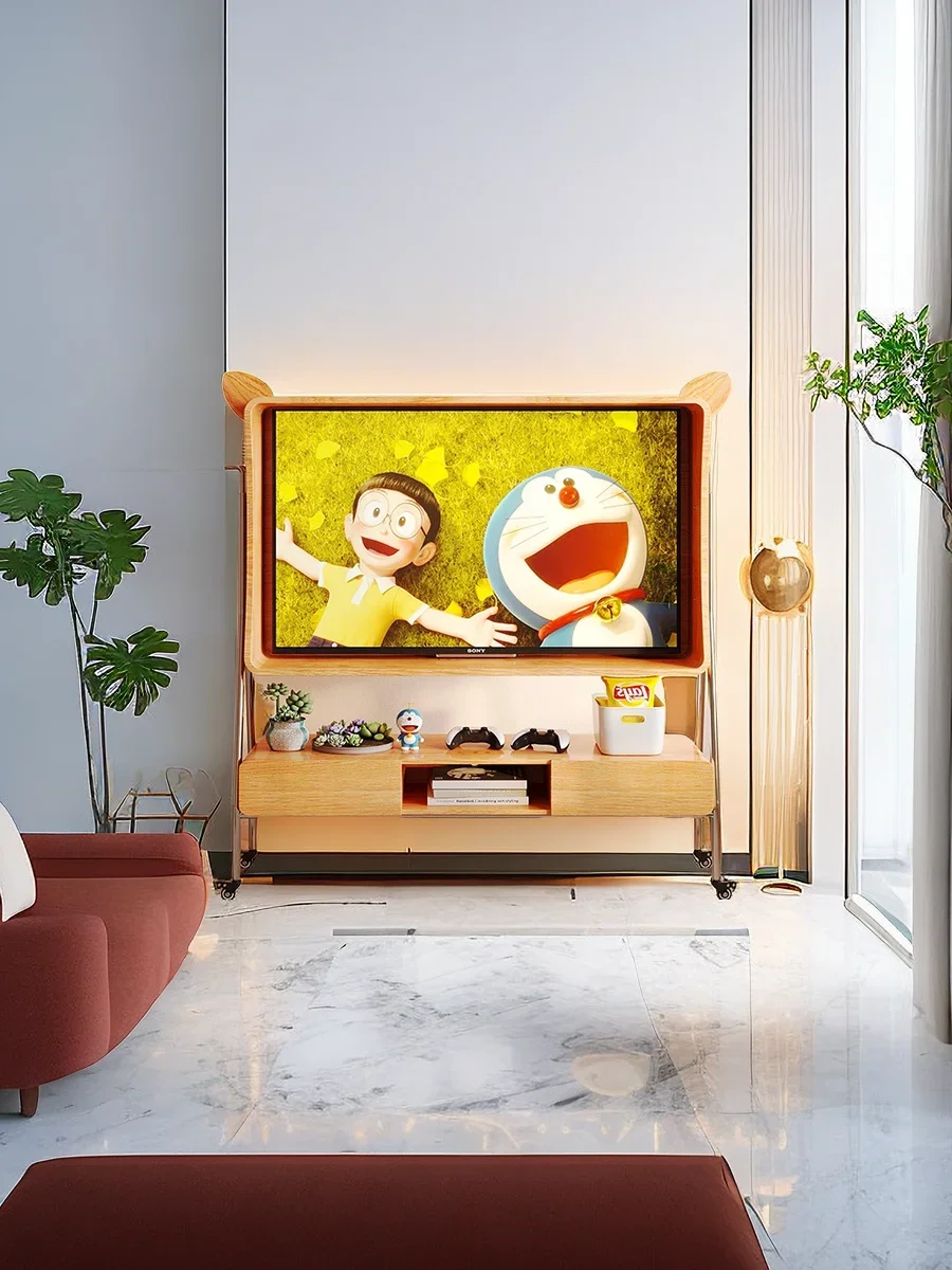 Европейский ретро портативный ТВ-шкаф кошачьи ушки для гостиной современный