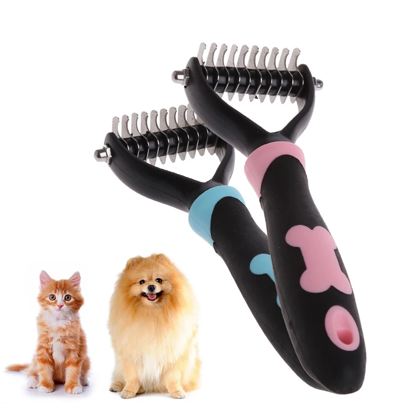 

Pet dog open knot comb knot comb long haired dog carding tool beauty comb pet brush
