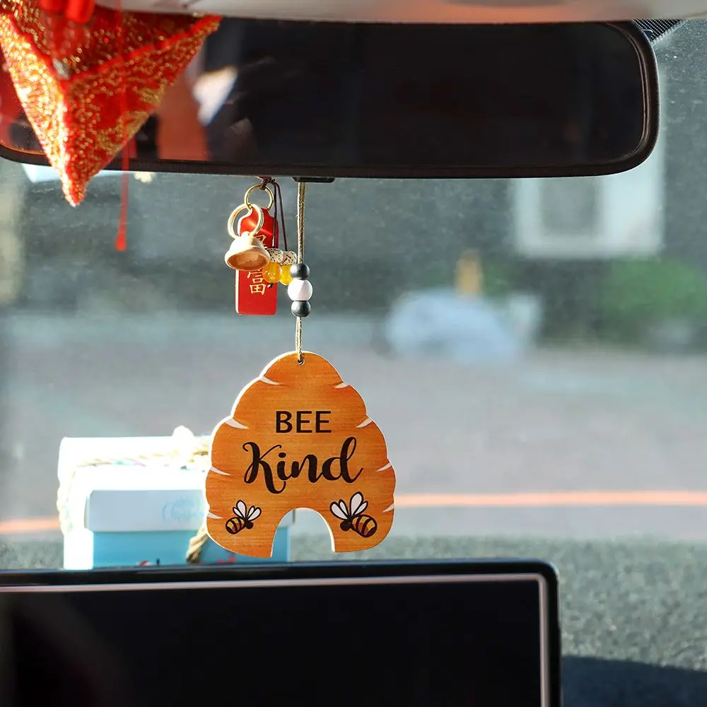 Деревянная подвеска в виде пчелы декоративное украшение для дома