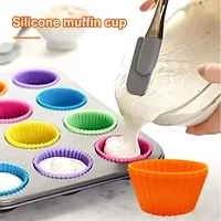 10pcsset silicone cake mold round shaped diy cake decorating tools muffin cupcake baking molds kitchen cooking bakeware maker
