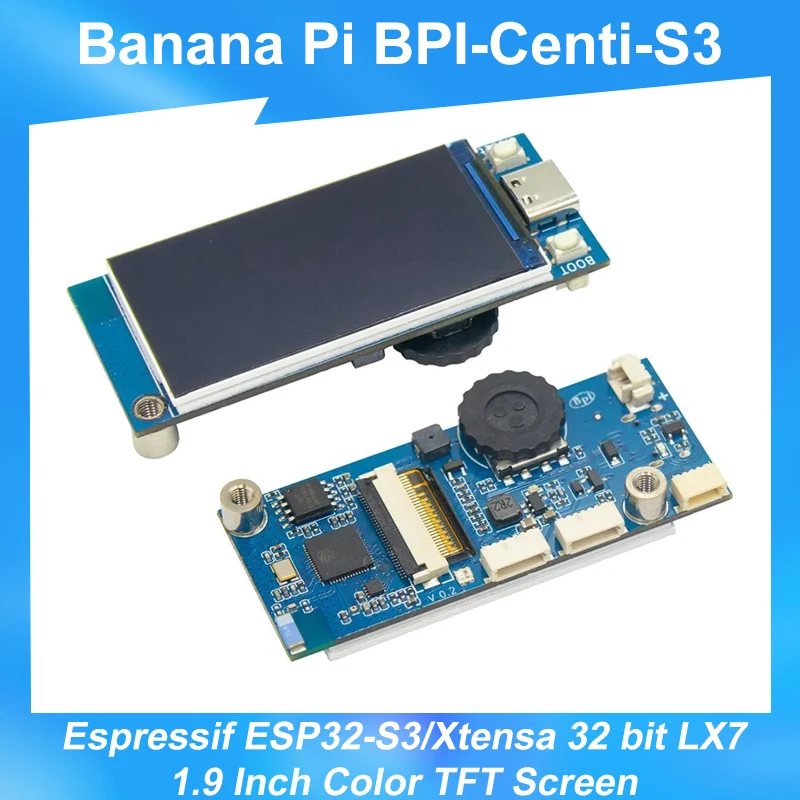 

Умная плата Banana Pi BPI-Centi-S3 Xtensa 2M PSRAM 8M FLASH 2,4G WIFI BT Bluetooth