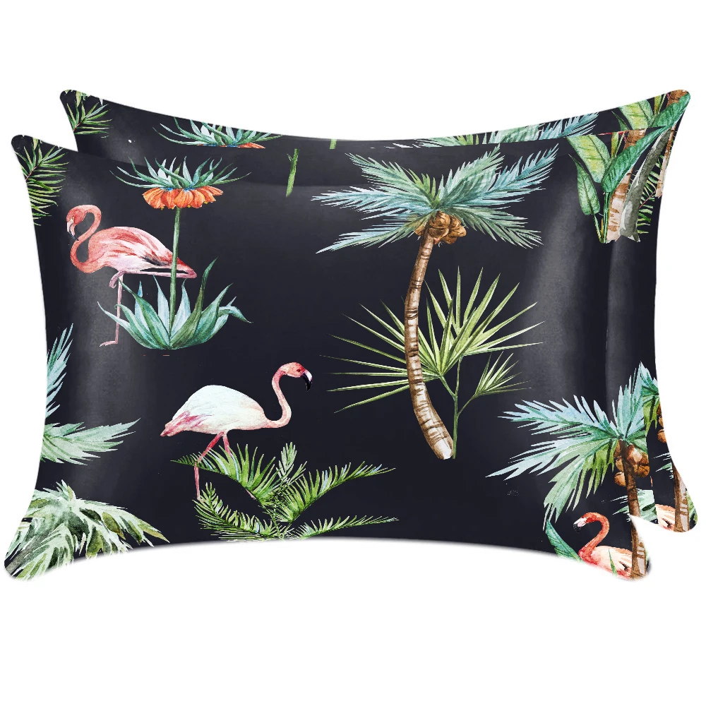 

2 Pack Cushion Pillowcase Satin Long Pillowcase Sublimation Printing Hot Generation Premium Sense Pillowcase Cover Summer Cool I