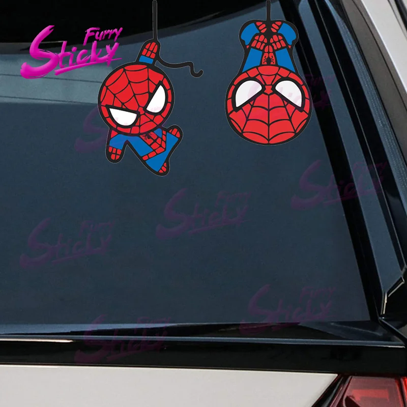 

Furry Sticky Creative Funny Hero Peeking Anime Car Sticker Decal Mini Cooper Car Accessories Bumper Helmet Trunk Mazda Stickers