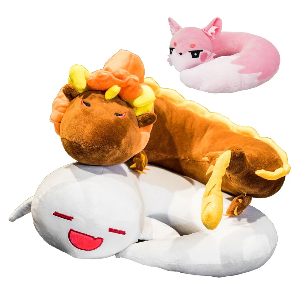 

Genshin Impact Plush Doll Cosplay Tartaglia Plush Toys Zhongli Dragon Hutao Ghost Pillows U-shaped Cervical Vertebra Pillow