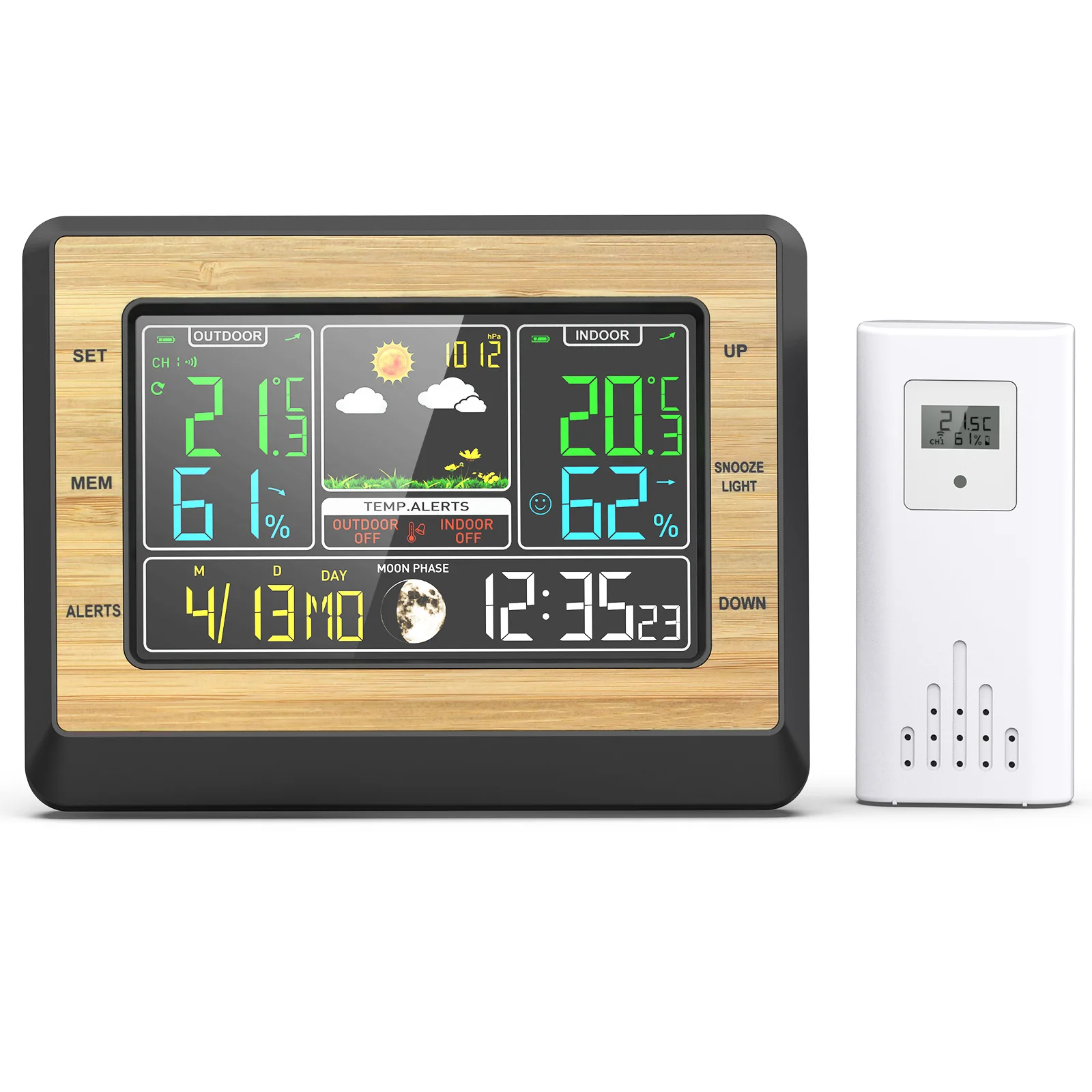 

Цифровой термометр, Беспроводная метеостанция для дома и улицы с датчиком, цифровой измеритель температуры и влажности для дома
